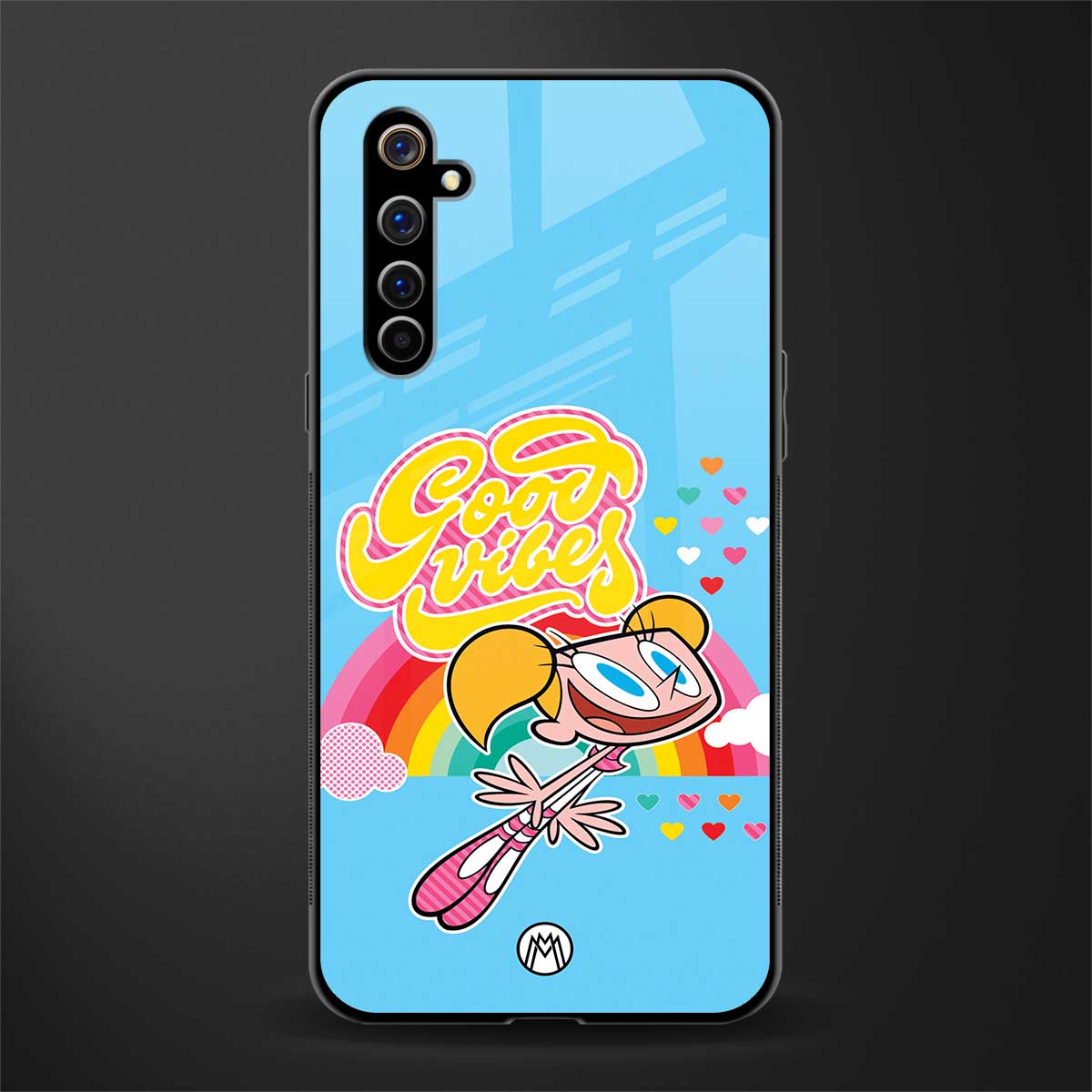 deedee good vibes glass case for realme x50 pro image
