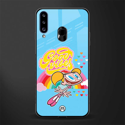 deedee good vibes glass case for samsung galaxy a20s image