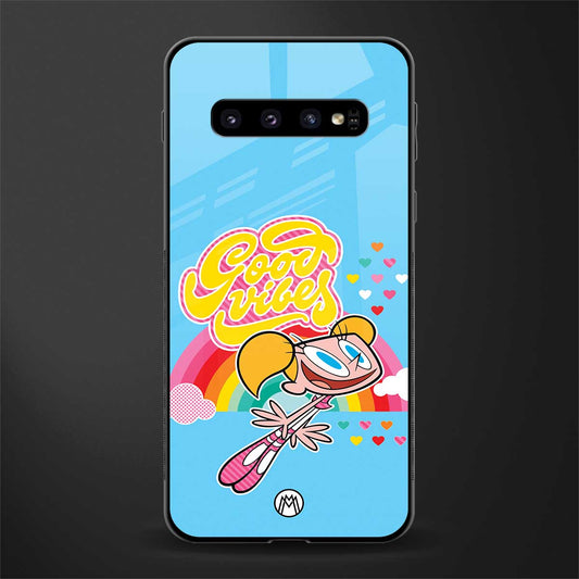 deedee good vibes glass case for samsung galaxy s10 image
