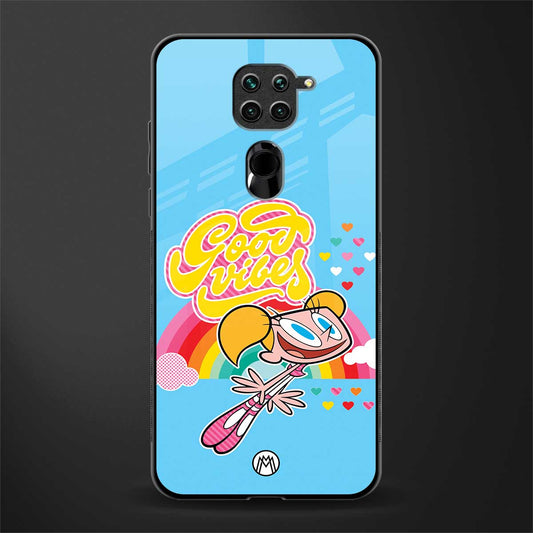 deedee good vibes glass case for redmi note 9 image