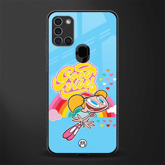 deedee good vibes glass case for samsung galaxy a21s image