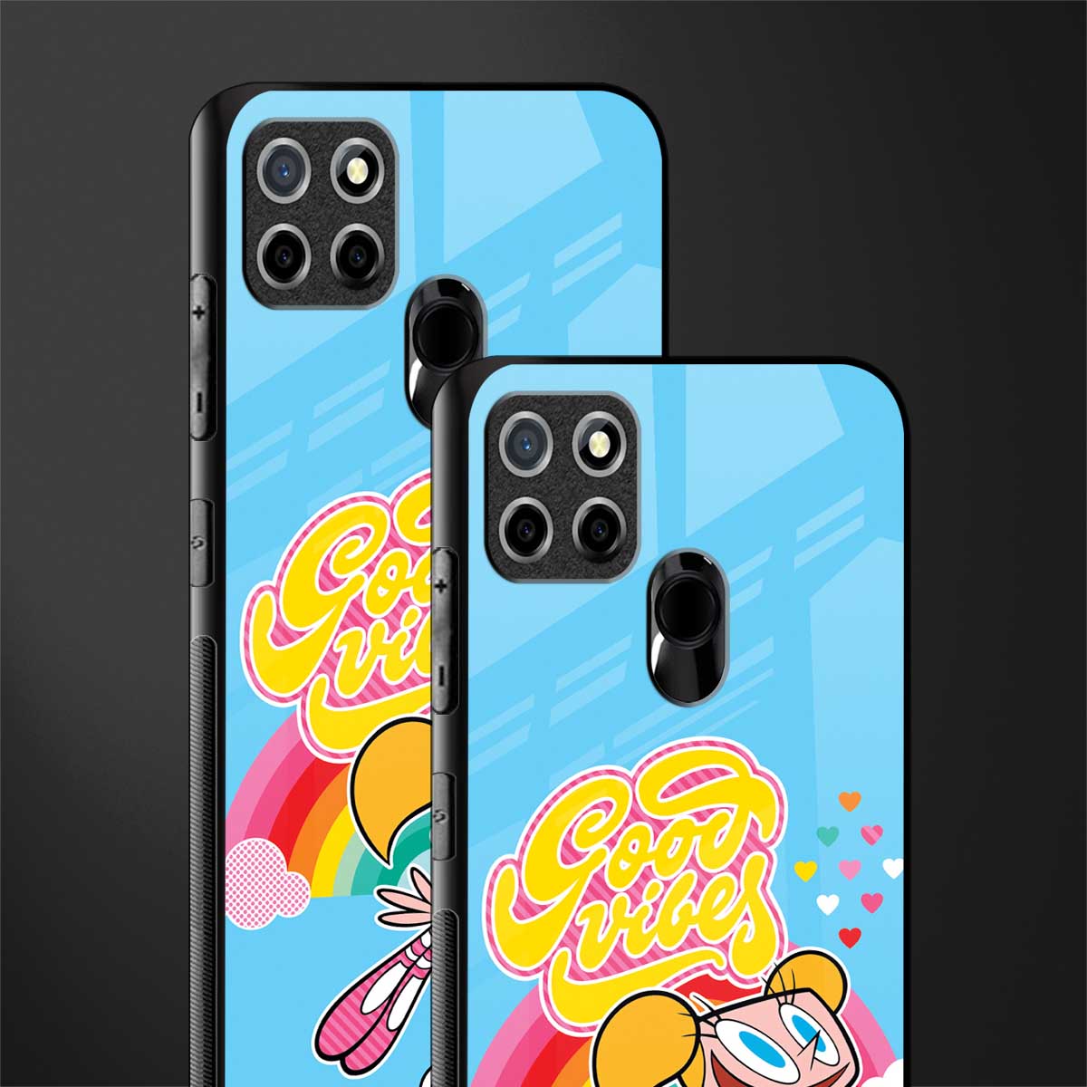 deedee good vibes glass case for realme narzo 30a image-2