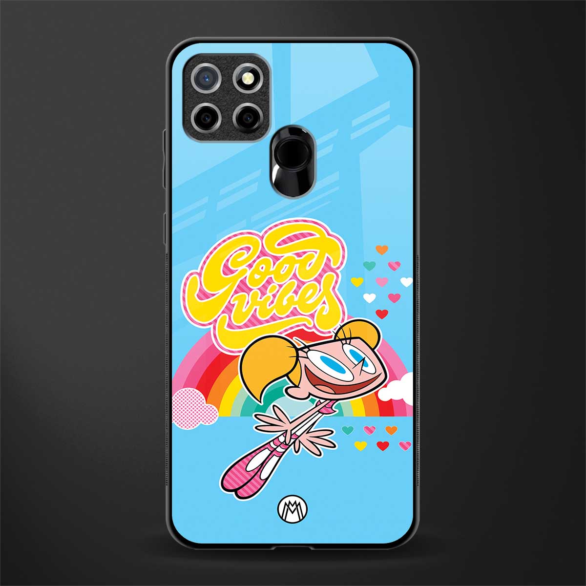 deedee good vibes glass case for realme narzo 20 image