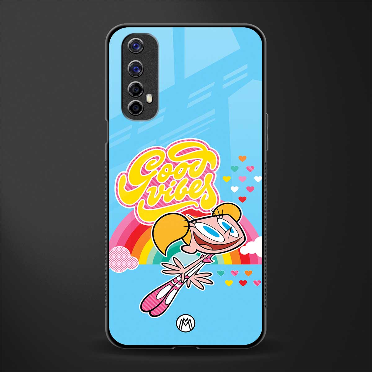 deedee good vibes glass case for realme 7 image