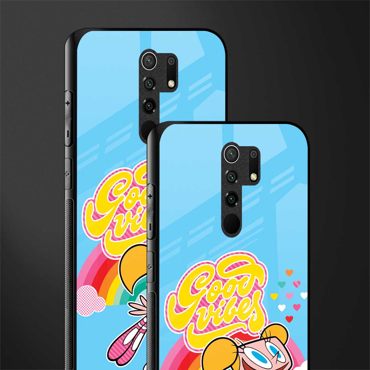 deedee good vibes glass case for redmi 9 prime image-2
