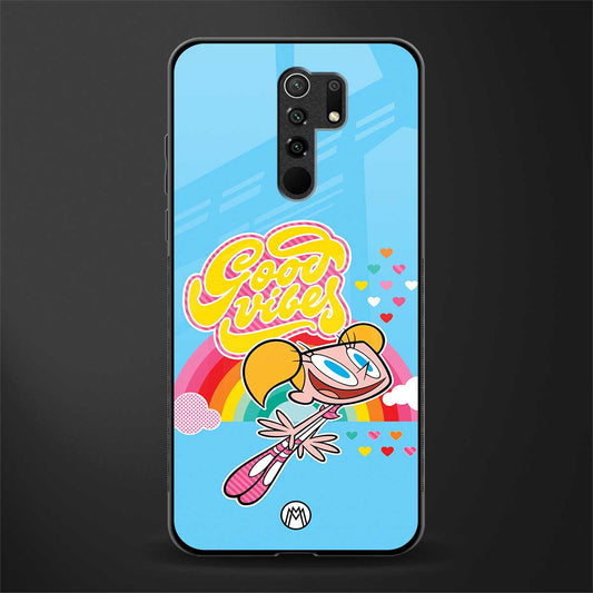 deedee good vibes glass case for poco m2 image