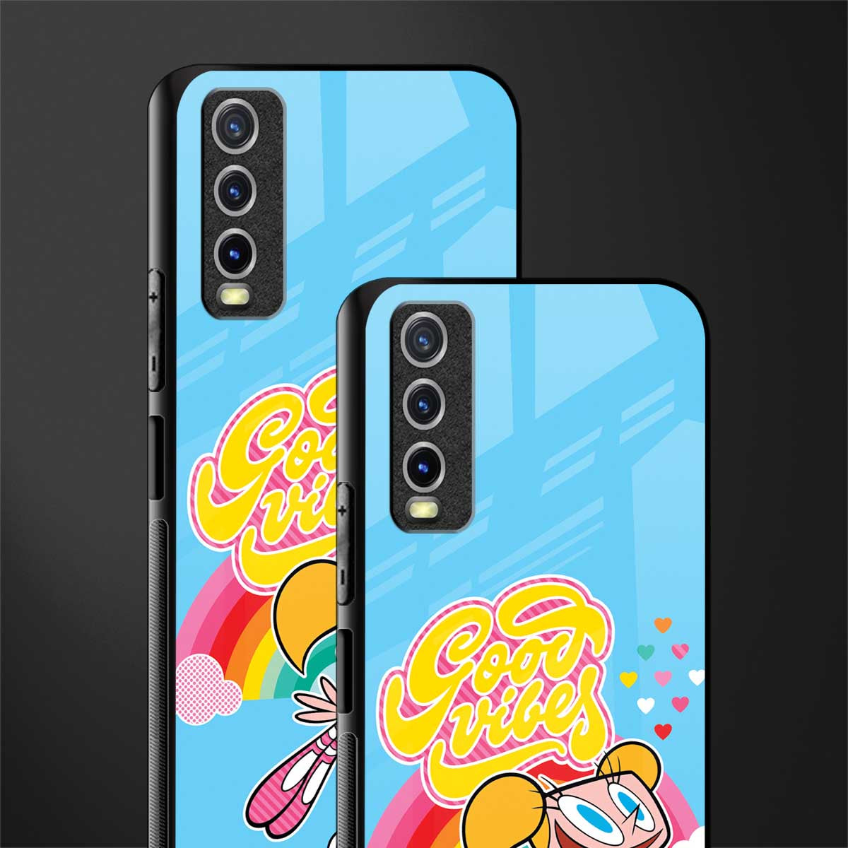 deedee good vibes glass case for vivo y12g image-2