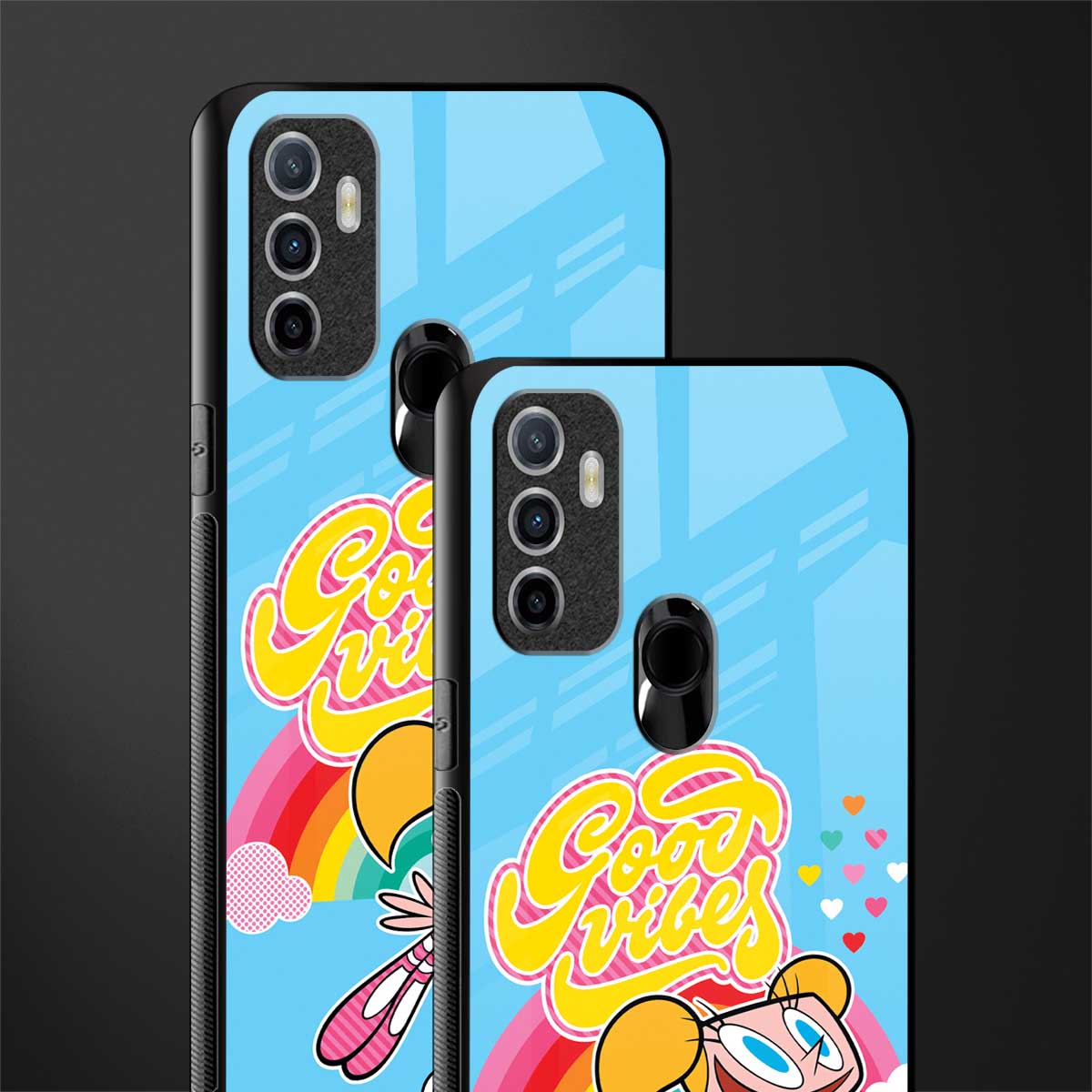 deedee good vibes glass case for oppo a53 image-2