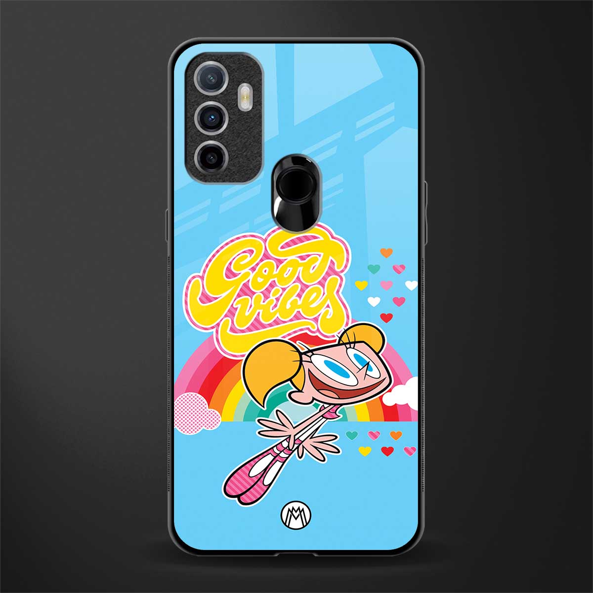 deedee good vibes glass case for oppo a53 image
