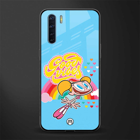 deedee good vibes glass case for oppo f15 image