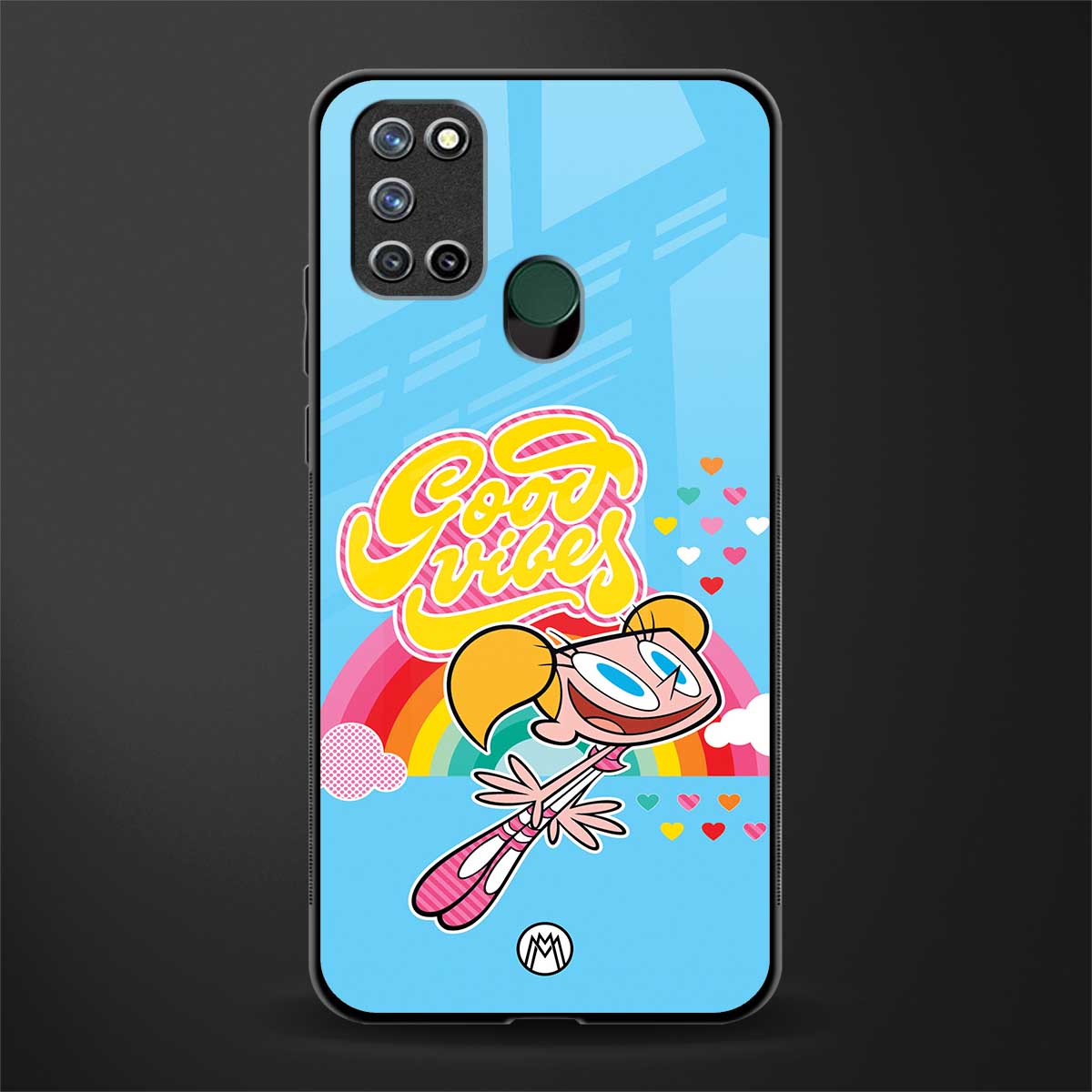 deedee good vibes glass case for realme 7i image