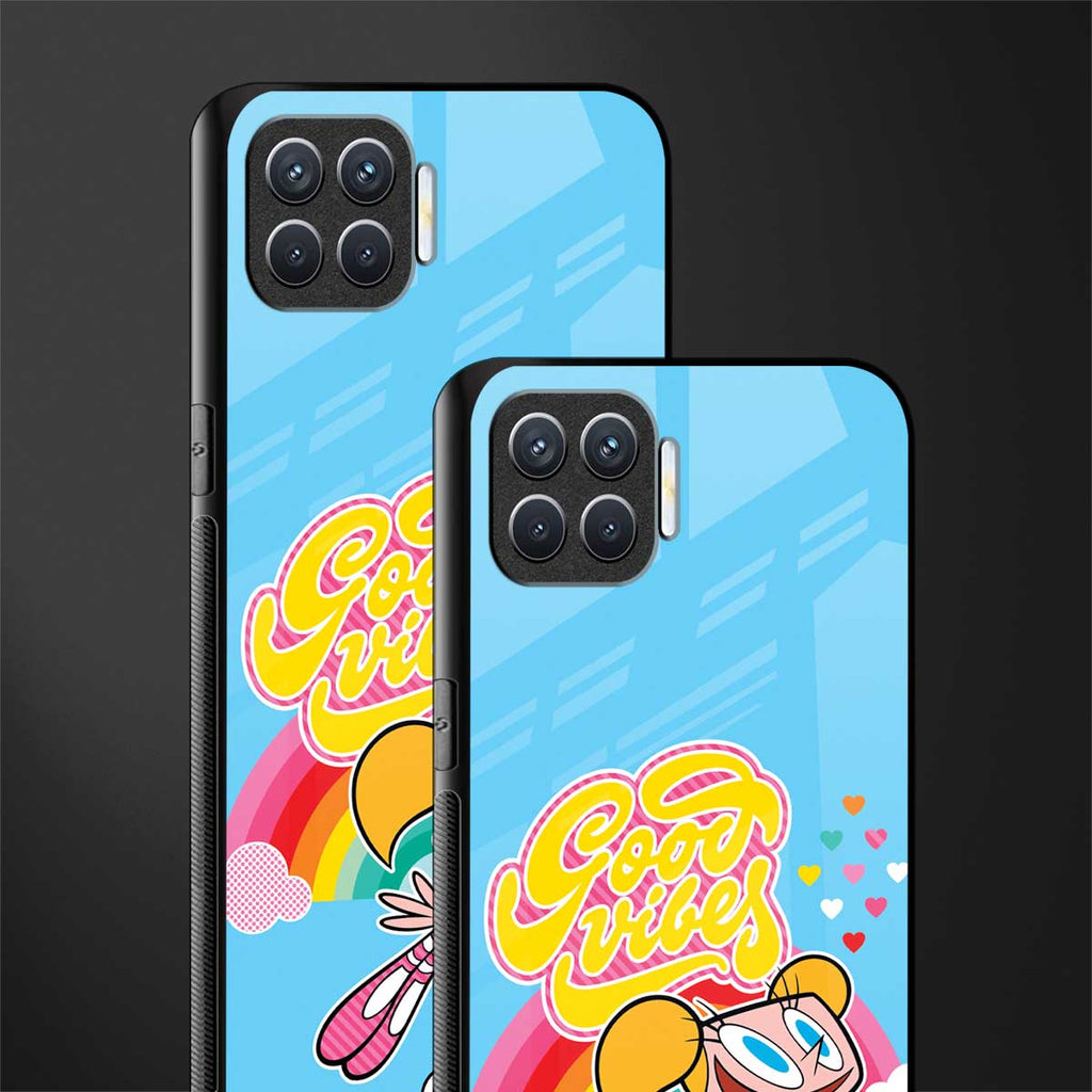 deedee good vibes glass case for oppo f17 image-2