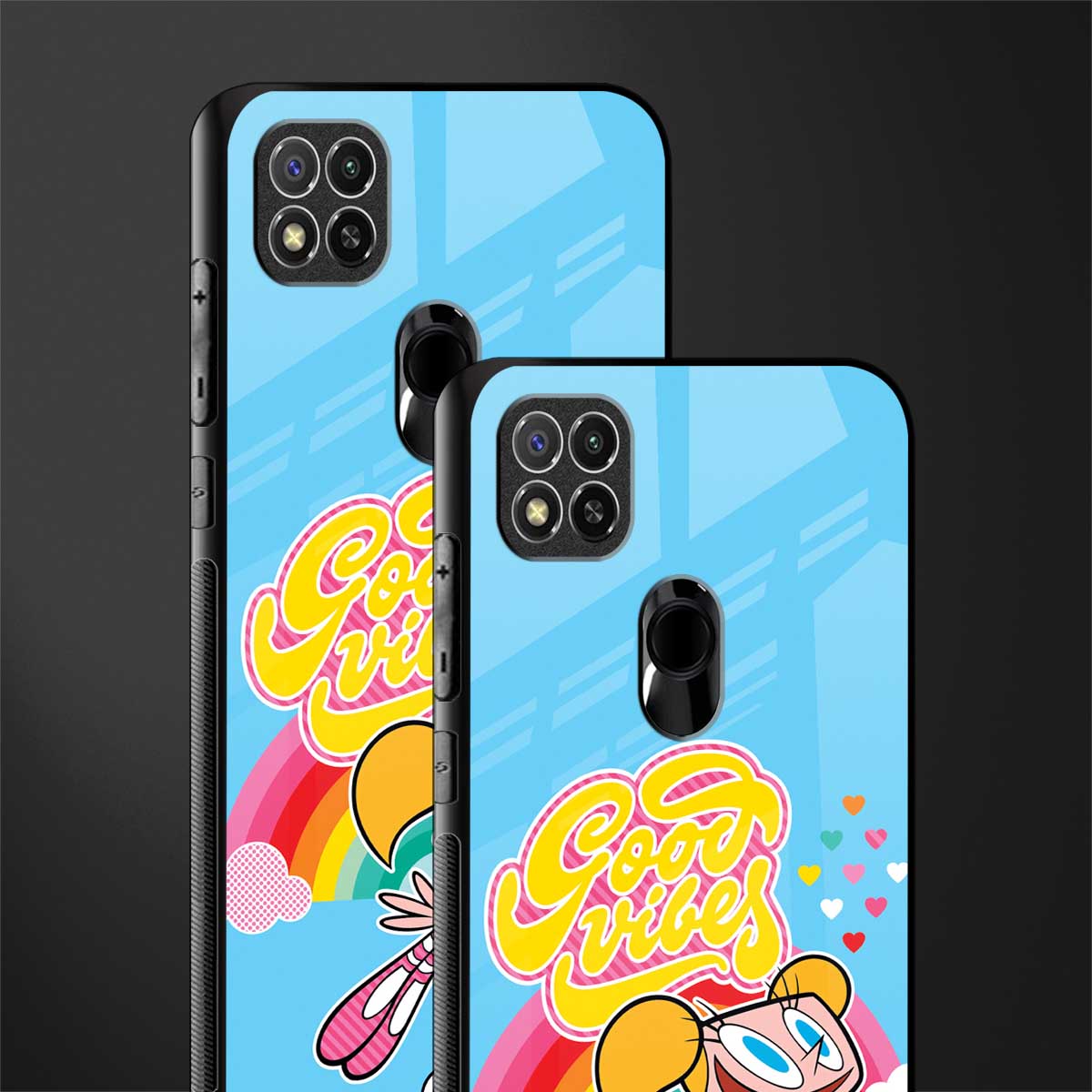 deedee good vibes glass case for poco c31 image-2