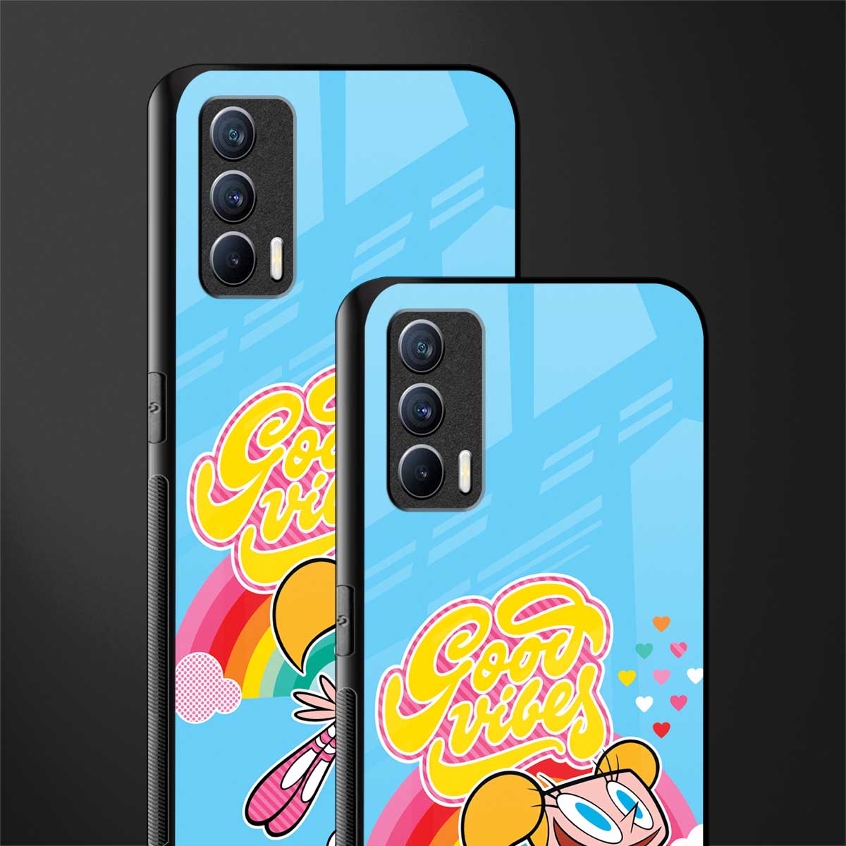 deedee good vibes glass case for realme x7 image-2
