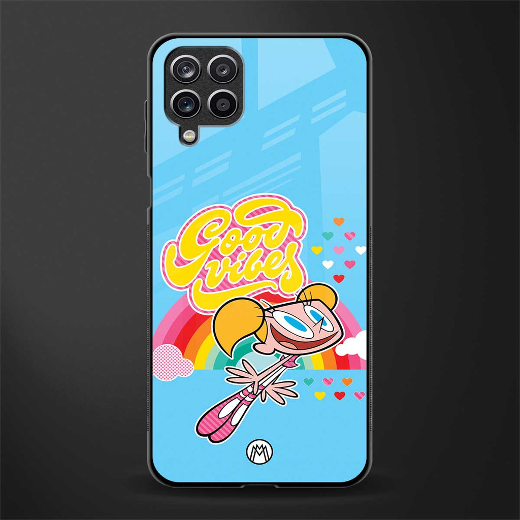 deedee good vibes glass case for samsung galaxy a12 image