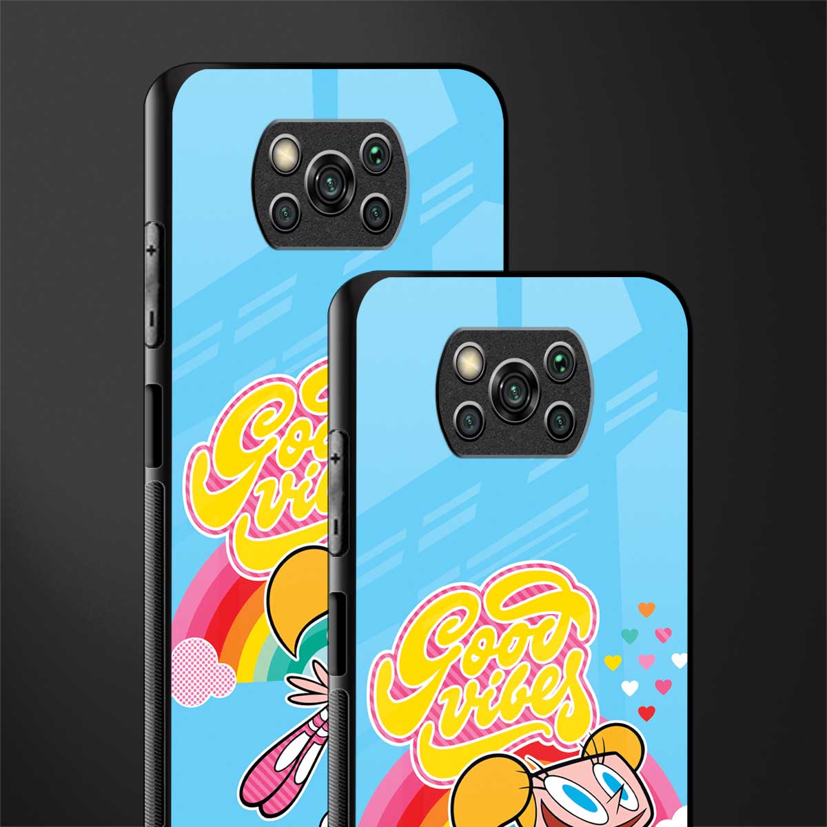 deedee good vibes glass case for poco x3 pro image-2