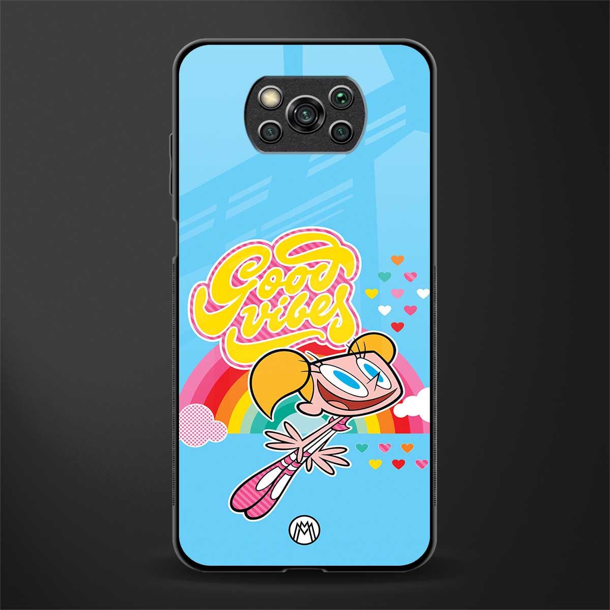 deedee good vibes glass case for poco x3 pro image