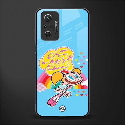 deedee good vibes glass case for redmi note 10 pro image