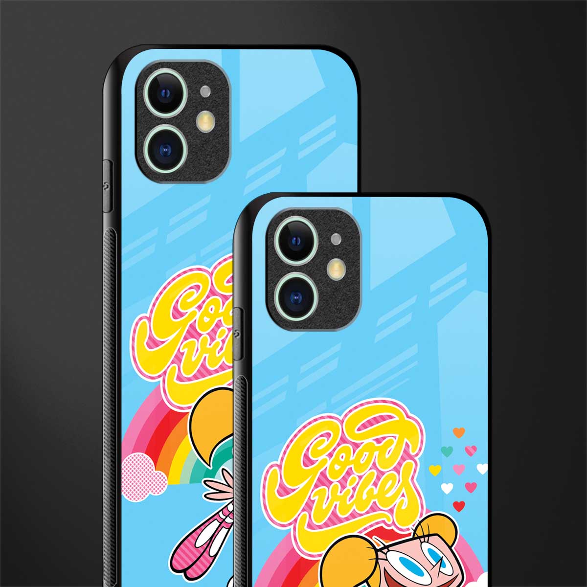 deedee good vibes glass case for iphone 12 image-2
