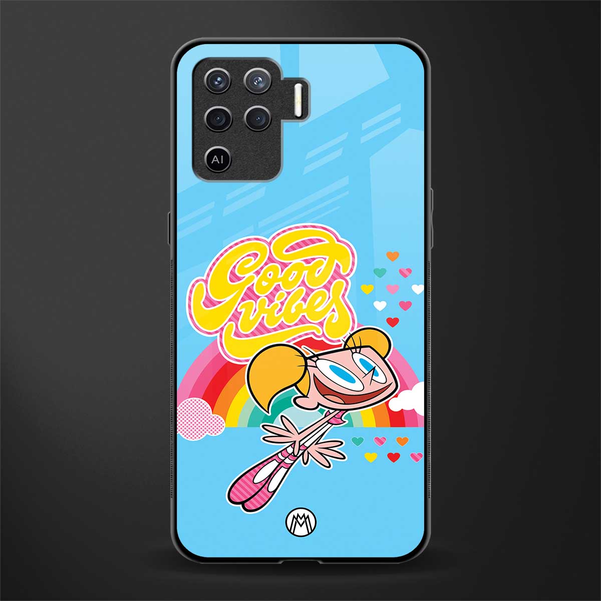 deedee good vibes glass case for oppo f19 pro image