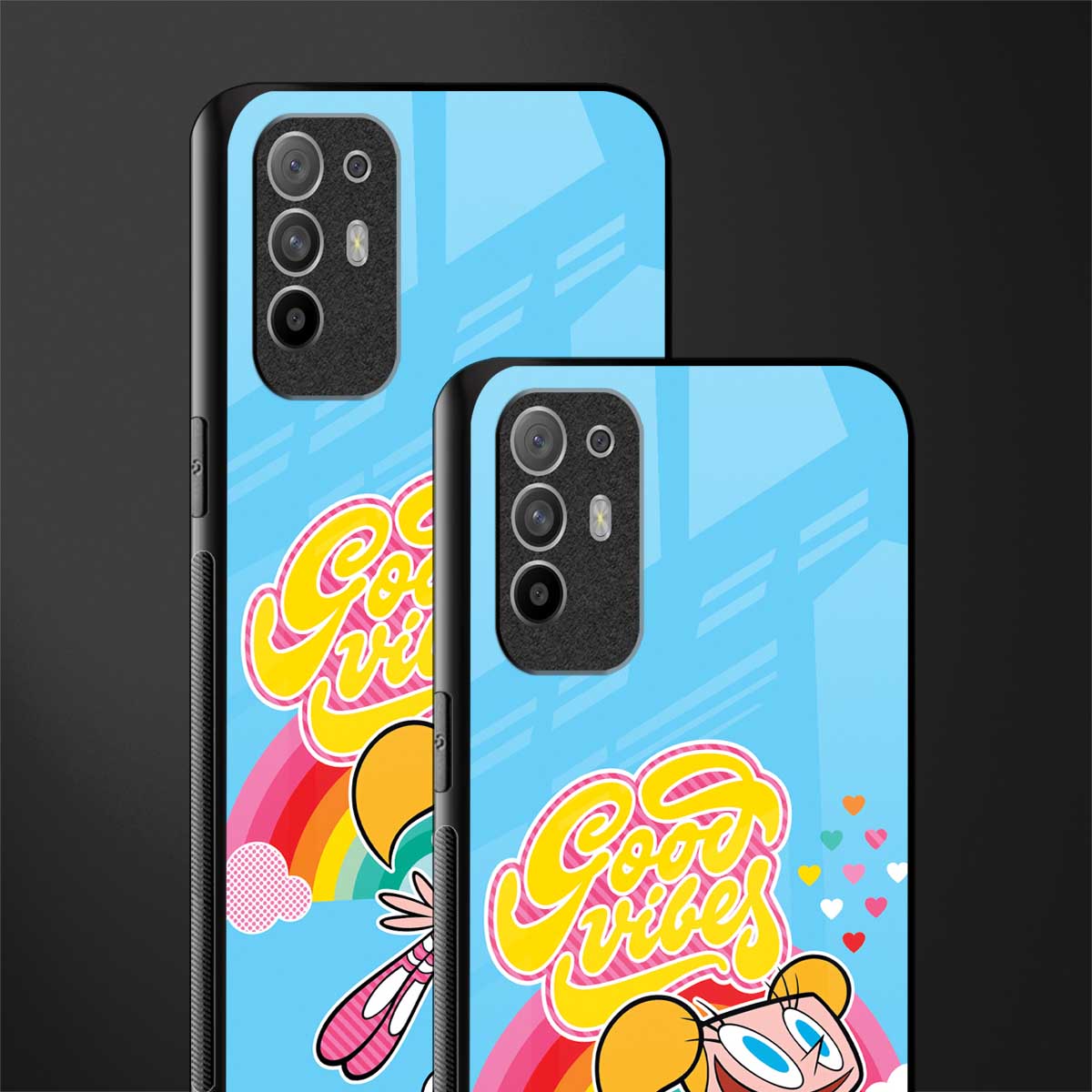 deedee good vibes glass case for oppo f19 pro plus image-2