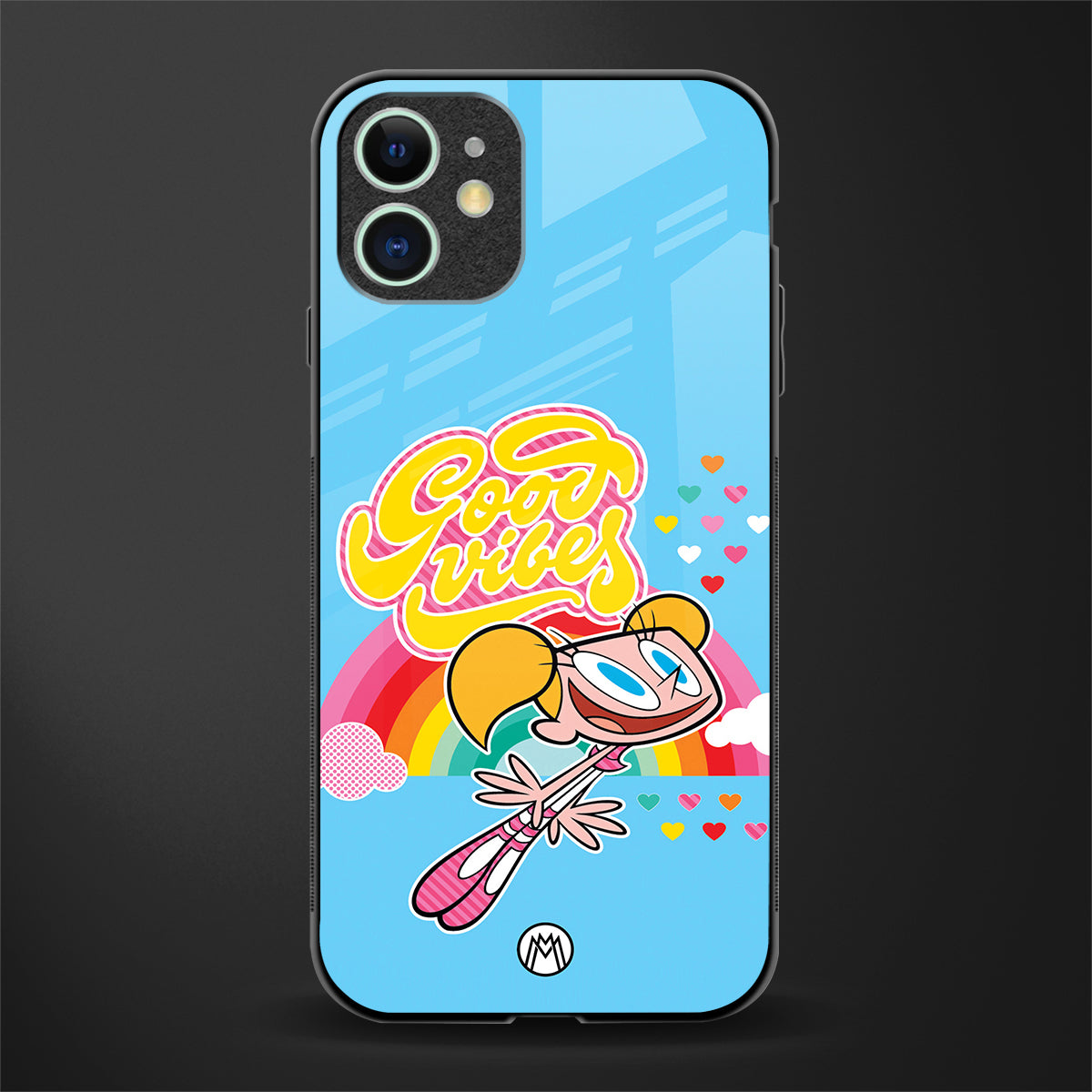 deedee good vibes glass case for iphone 12 image