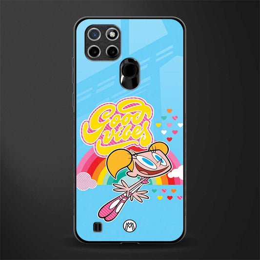 deedee good vibes glass case for realme c21 image