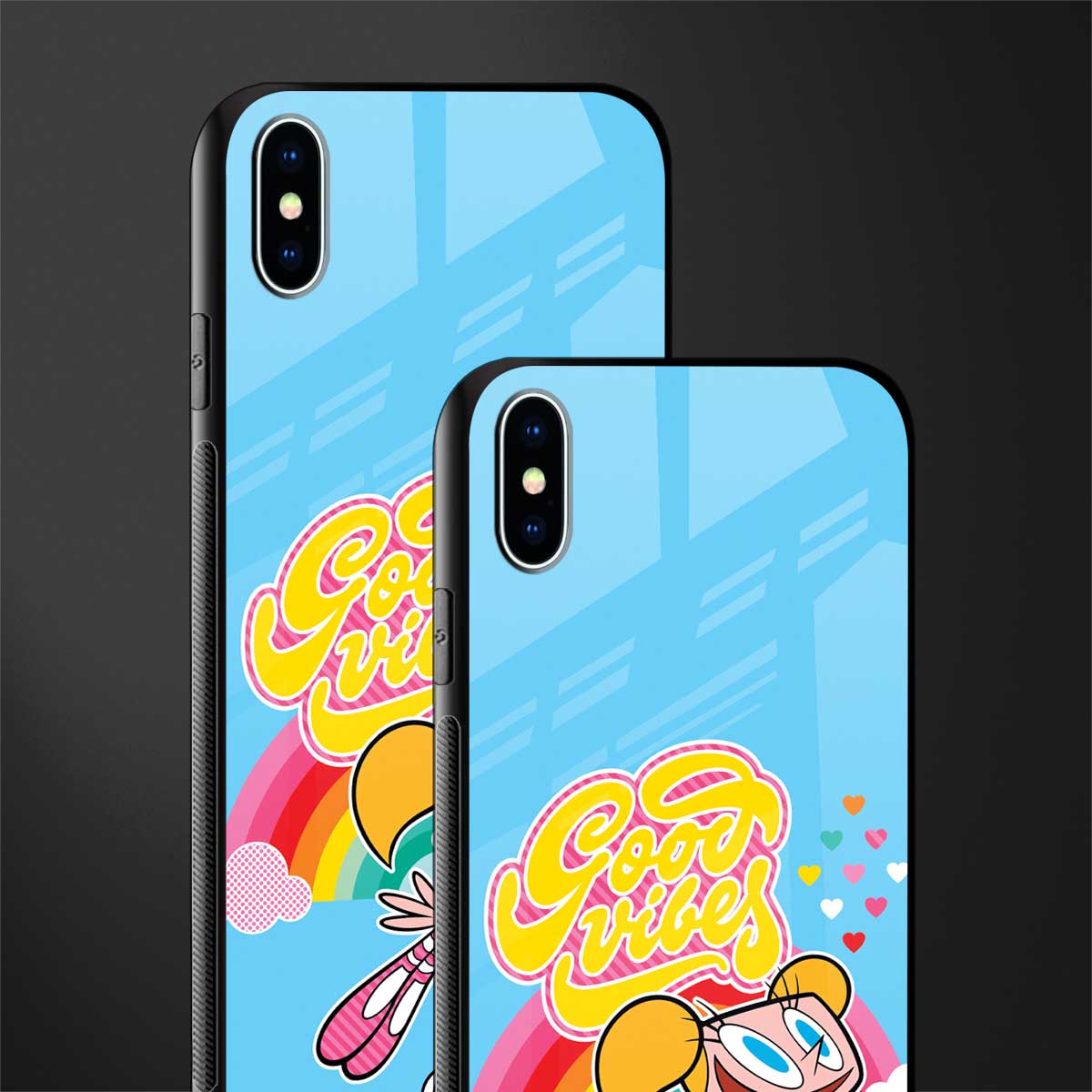 deedee good vibes glass case for iphone xs max image-2