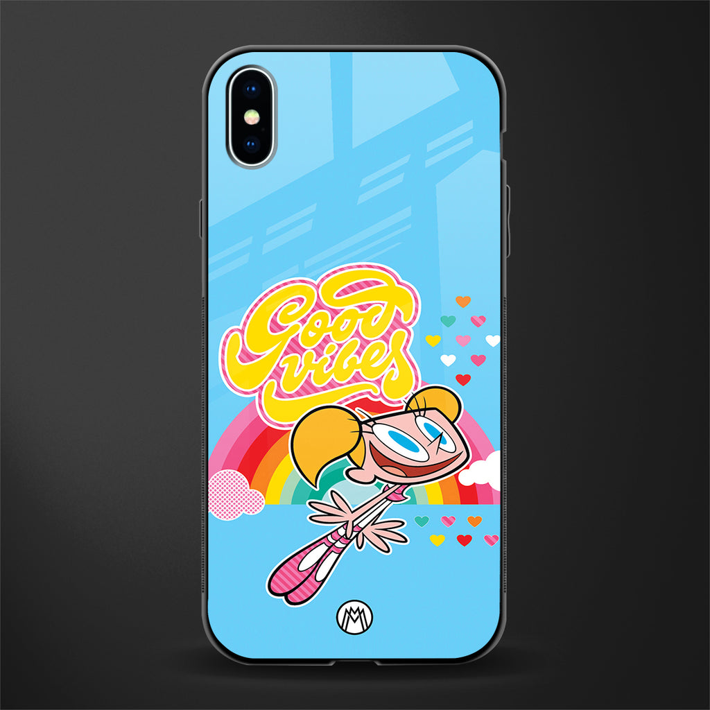 deedee good vibes glass case for iphone xs max image