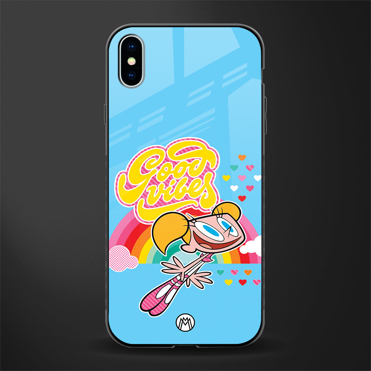 deedee good vibes glass case for iphone xs max image