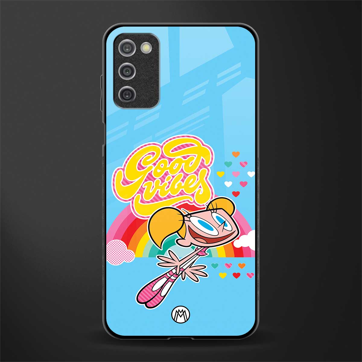 deedee good vibes glass case for samsung galaxy a03s image