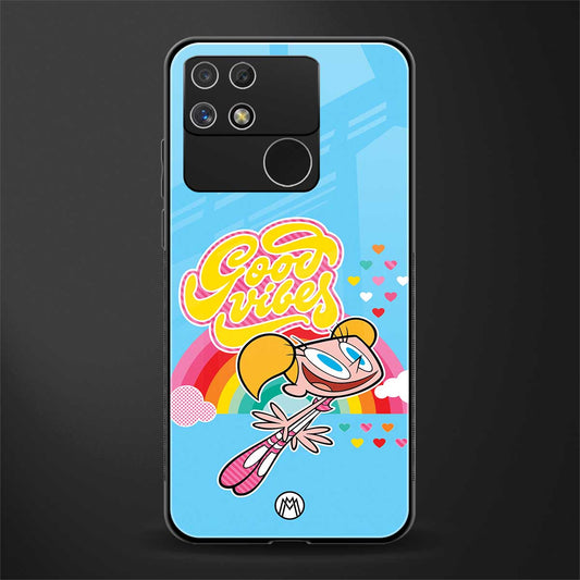 deedee good vibes back phone cover | glass case for realme narzo 50a