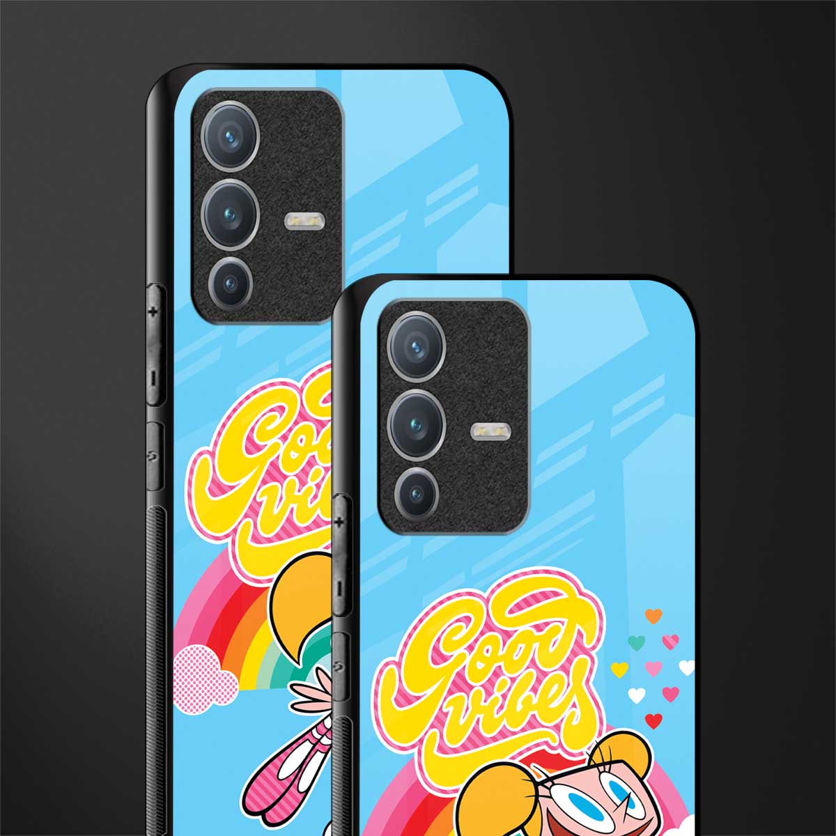 deedee good vibes glass case for vivo v23 pro 5g image-2