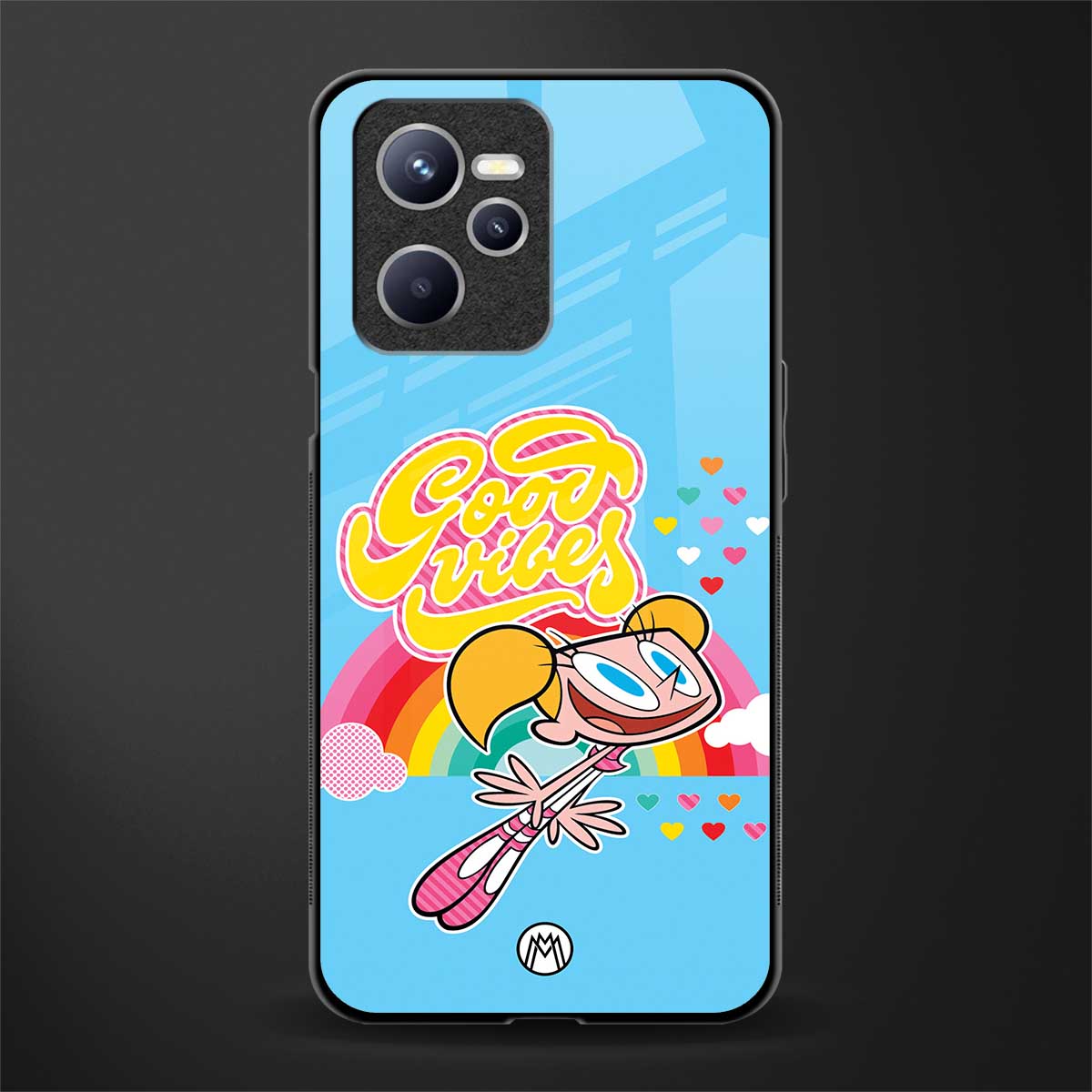 deedee good vibes glass case for realme c35 image
