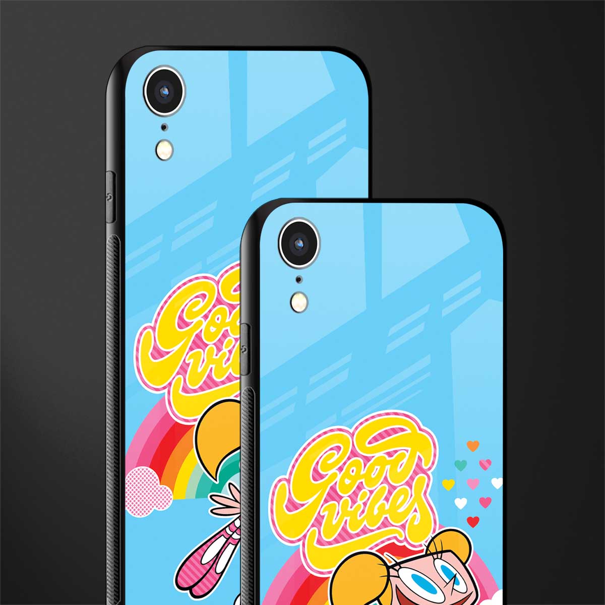 deedee good vibes glass case for iphone xr image-2