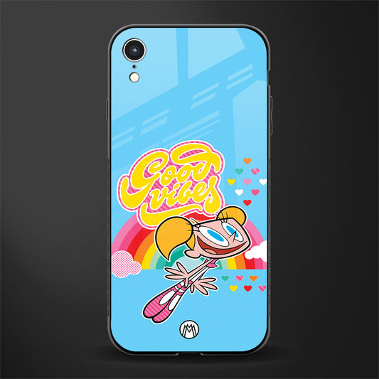 deedee good vibes glass case for iphone xr image