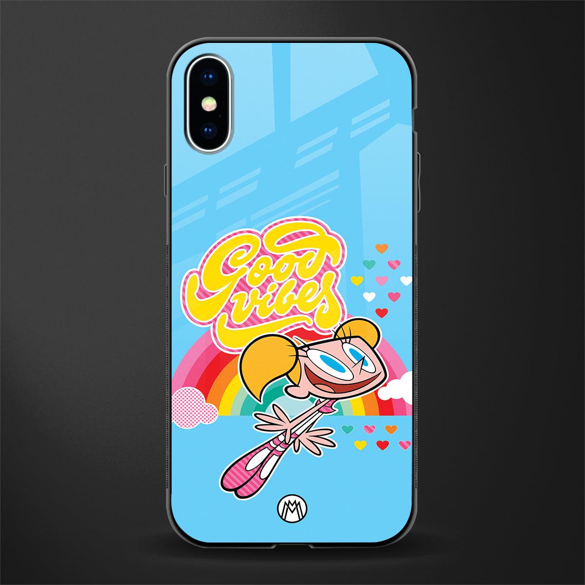 deedee good vibes glass case for iphone xs image