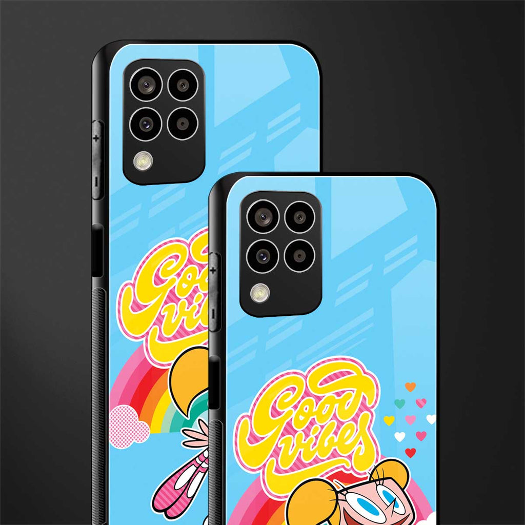 deedee good vibes back phone cover | glass case for samsung galaxy m33 5g