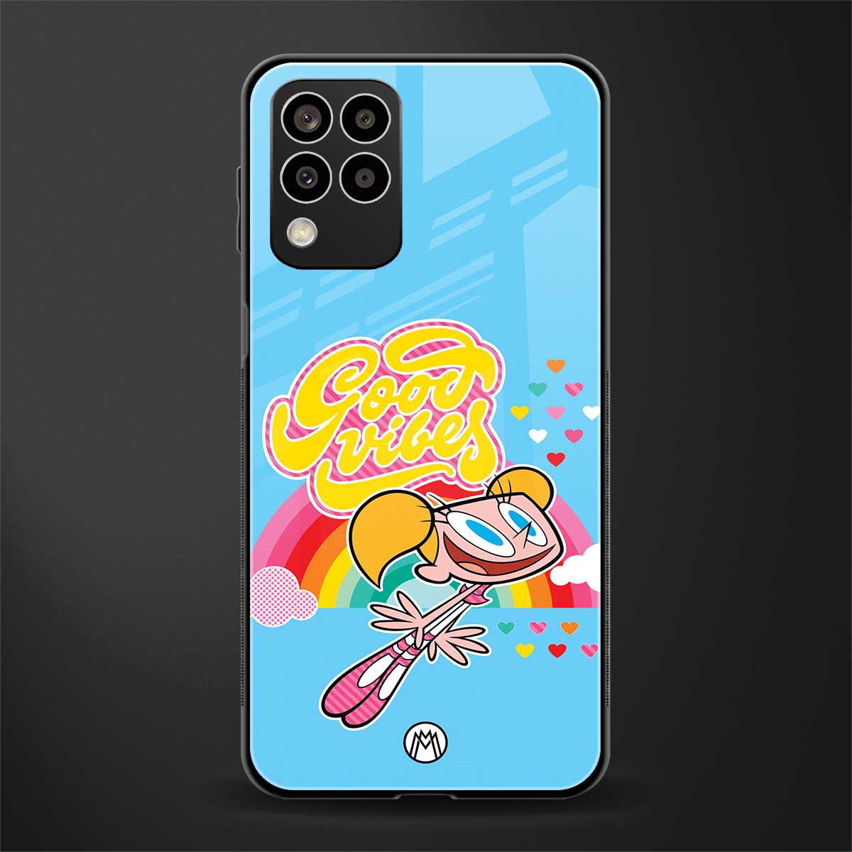 deedee good vibes back phone cover | glass case for samsung galaxy m33 5g