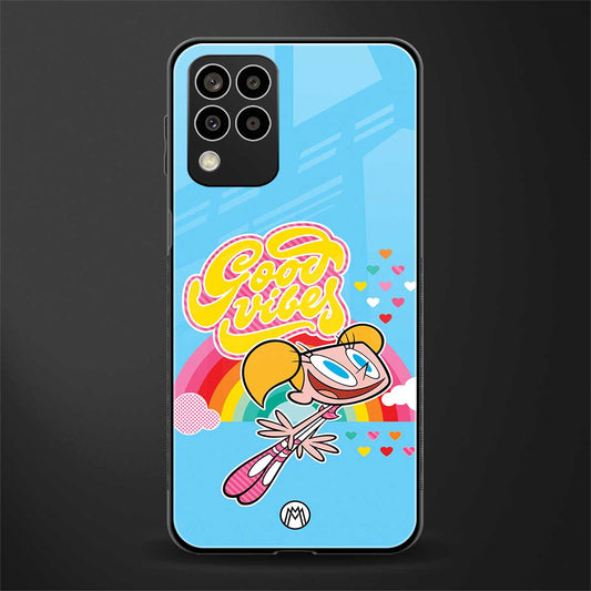 deedee good vibes back phone cover | glass case for samsung galaxy m33 5g