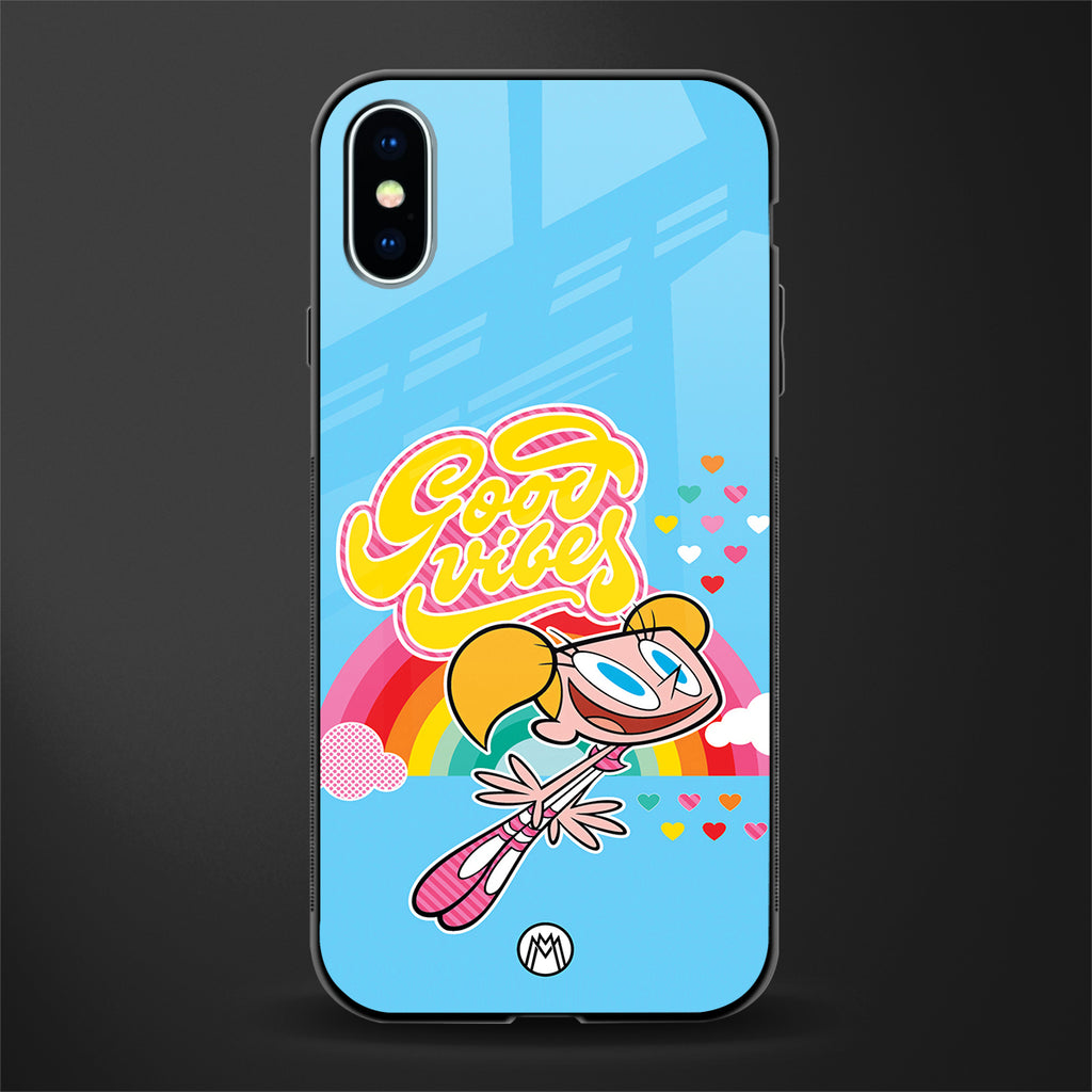 deedee good vibes glass case for iphone x image