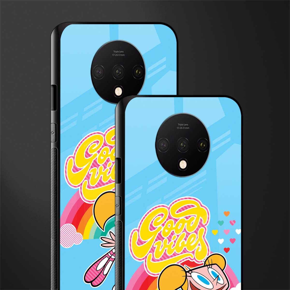 deedee good vibes glass case for oneplus 7t image-2