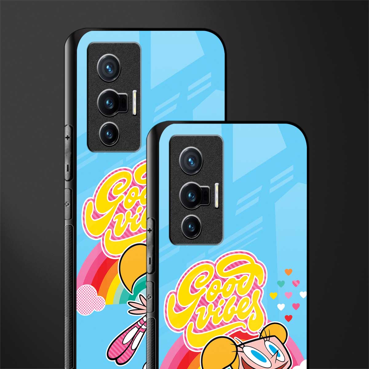 deedee good vibes glass case for vivo x70 image-2