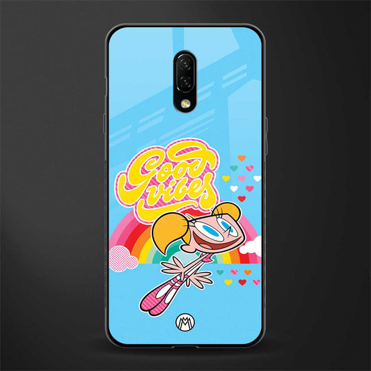deedee good vibes glass case for oneplus 7 image