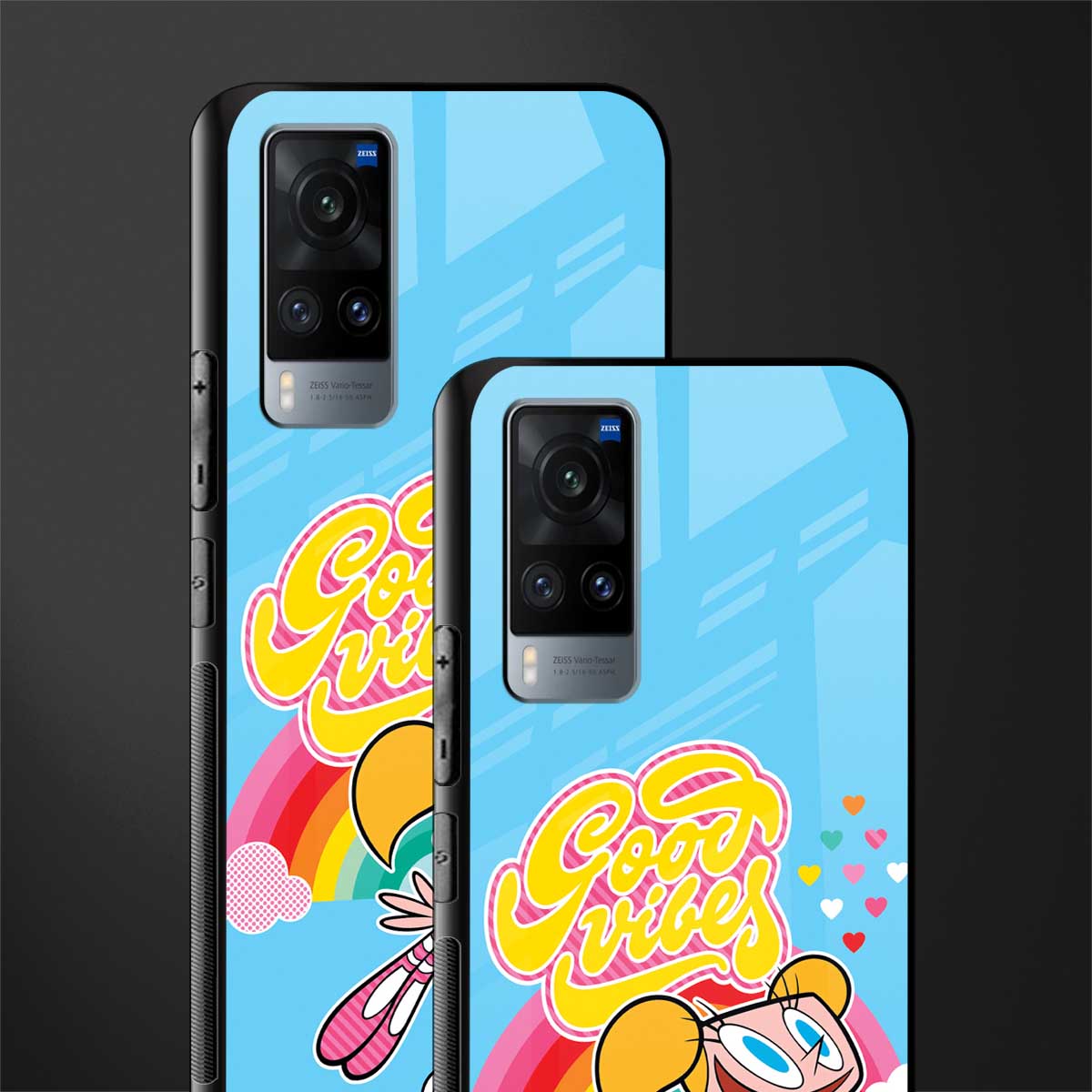 deedee good vibes glass case for vivo x60 image-2