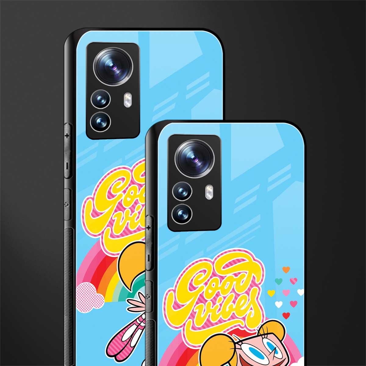 deedee good vibes back phone cover | glass case for xiaomi 12 pro