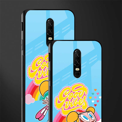 deedee good vibes glass case for oneplus 6 image-2
