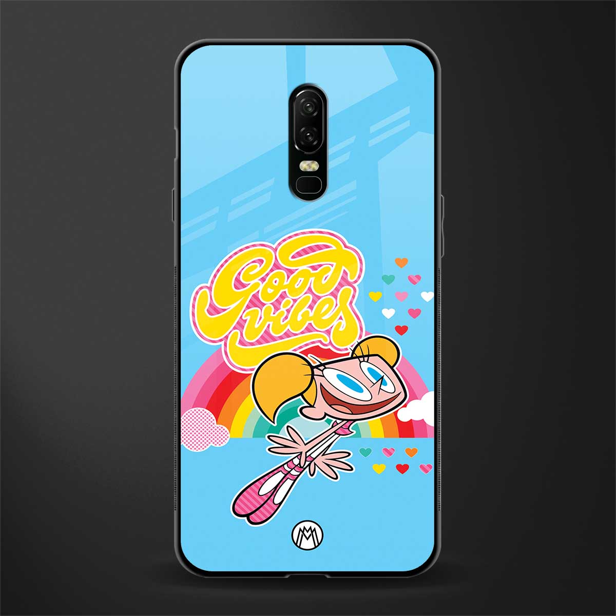 deedee good vibes glass case for oneplus 6 image