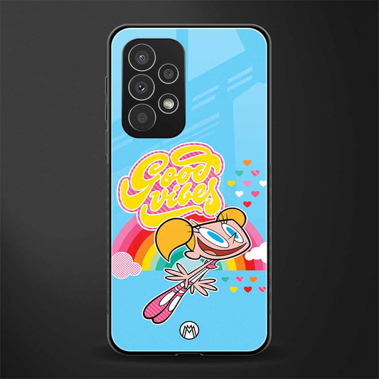 deedee good vibes back phone cover | glass case for samsung galaxy a33 5g