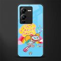 deedee good vibes back phone cover | glass case for vivo v25 pro 5g